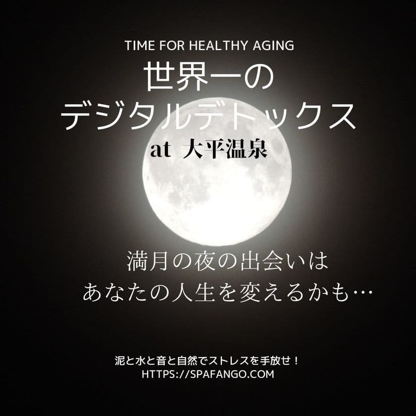 『満月の夜に世界一のデジタルデトックス合宿』
　山形県米沢市大平温泉にて2021年6月25日～26日に開催