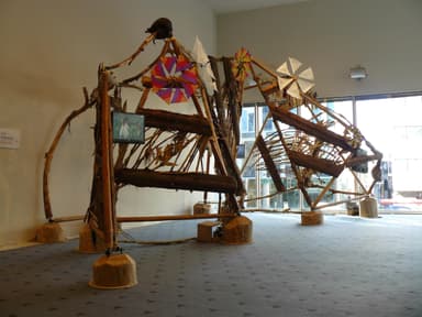 青山・スパイラルでの展示(Happy Wind Project)
