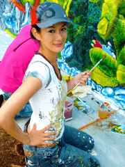 絵画個展「奥津 香里命」展を大阪・心斎橋で開催　
店舗・ホテル・オフィスなどの空間を温かく豊かにする、
自然をテーマにした新しい感覚の絵画を購入可能