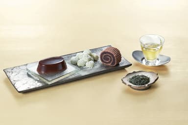 ＜鶴屋?信＞×＜一保堂茶舗＞京観世・柚餅・本蕨・芳泉・くき煎茶詰合せ