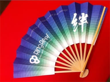ブース来場者特典として配布するオリジナル扇子
