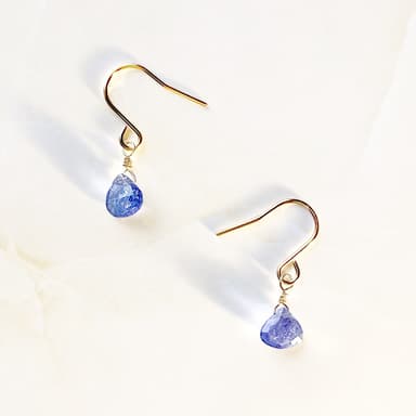 [14Kgf] Tanzanite pierce (marron)