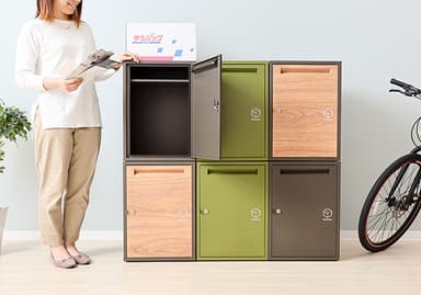 スタッキング宅配ボックス付きポスト ロロ