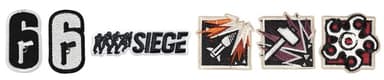6SIEGEエンブロイデッドステッカーラインナップ