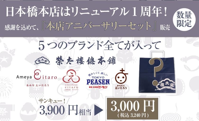 榮太樓總本鋪日本橋本店、リニューアル1周年を記念して
イベント盛り沢山の「夏祭り」を8月1日より開催！