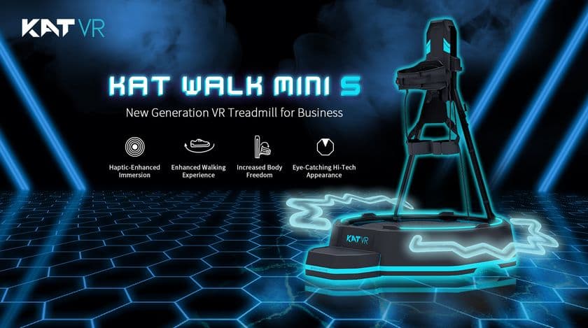 VR空間(メタバース)を自分の足で歩ける　
VRコントローラーKATWALKminiSが国内販売開始