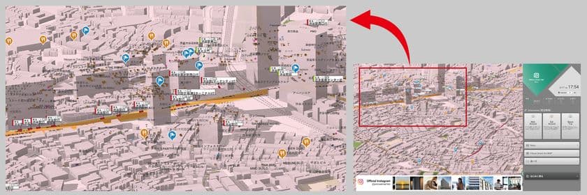 マップ型デジタルサイネージシステム「FLOWMAP4D」が
首都圏バス事業社7社のオープンデータに対応し
26万便以上のバスが表示可能に。