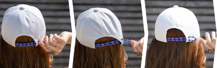 結ばない靴紐「キャタピラン+」　スケーターブランド
「CATERPP SB」のキャップ調整用の紐として採用！