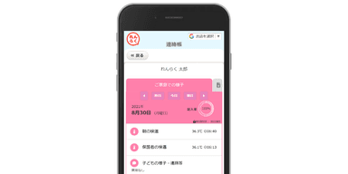 検温画面