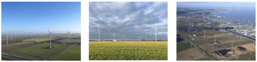 オランダ フローニンゲン州における
3件の風力発電所の完工について