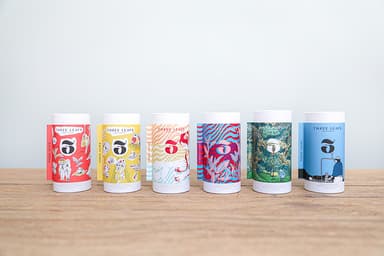 「Beyond the Tea -台湾フルーツ烏龍茶」(左から：ライチ・パイナップル・マンゴー・ピーチ・黄金柚子・巨峰葡萄) 単品 50g・480元(約1&#44;880円)