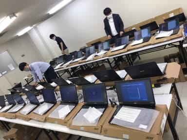 新砂センター(東京)作業風景