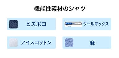 機能性素材シャツの活用