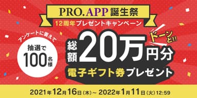 PRO.APP誕生祭