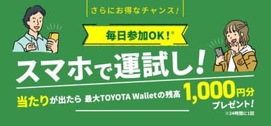 「毎日参加できる スマホで運試し！」イメージ