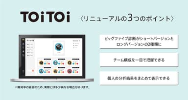 リニューアルの3つのポイント