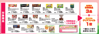 A4クリアファイル対象商品