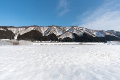 三関の雪化粧