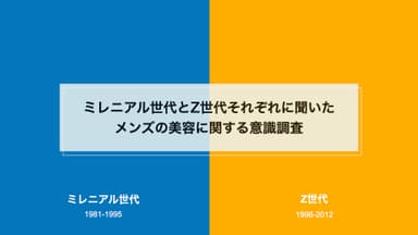 ミレニアル世代とZ世代に対してメンズ美容の意識調査 髪型の好みに大きな差が出る