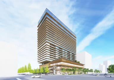 外観イメージ(6-12階が本施設)
