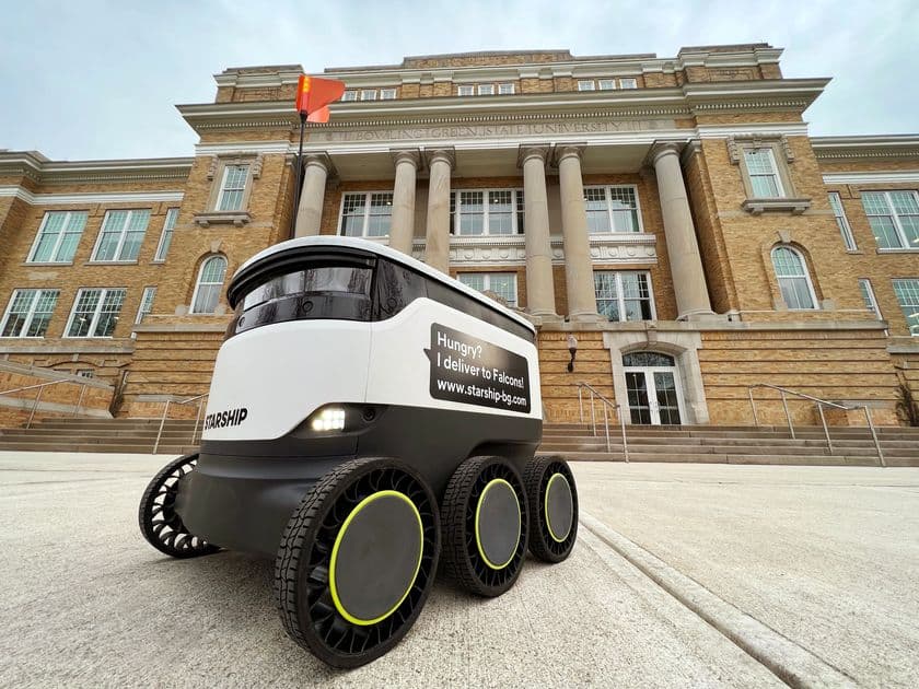 グッドイヤー、
エアレスタイヤ技術をスターシップの自律走行型ロボットに展開