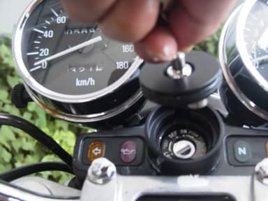 バイクへ取付後