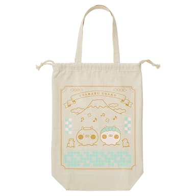 C賞：うさまる銭湯巾着トートバッグ