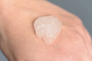 ジェルが空気に触れると
