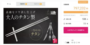 チタン製カトラリーセット