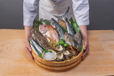 瀬戸内の魚介盛合わせ