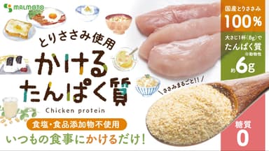 とりささみ100％の「かけるたんぱく質」