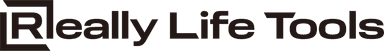 ロゴ：Really Life Tools(黒文字)