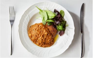 Ethical Burg　ナッツィカリー盛り付けイメージ