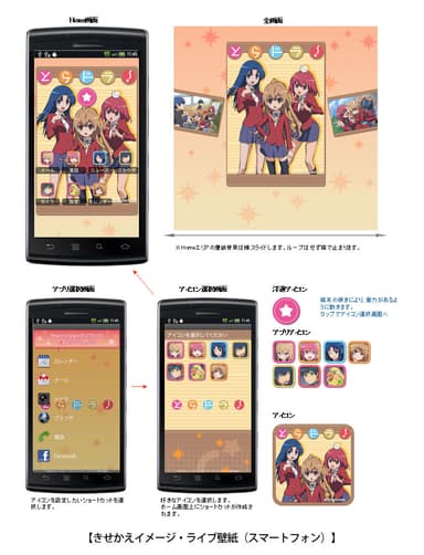 きせかえイメージ・ライブ壁紙(スマートフォン)
