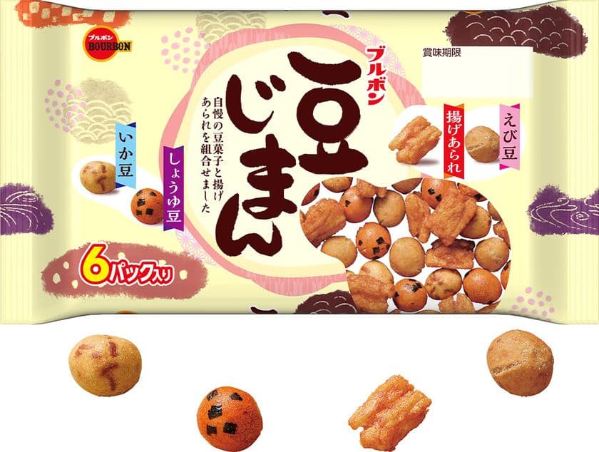 ブルボン、豆菓子の味わいと心地よい食感
「豆じまん」を6月21日(火)に新発売！