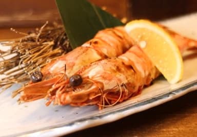 海老の塩焼き