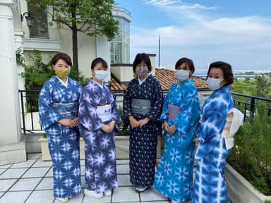 平山 留美企画「着物でお出かけ」の様子