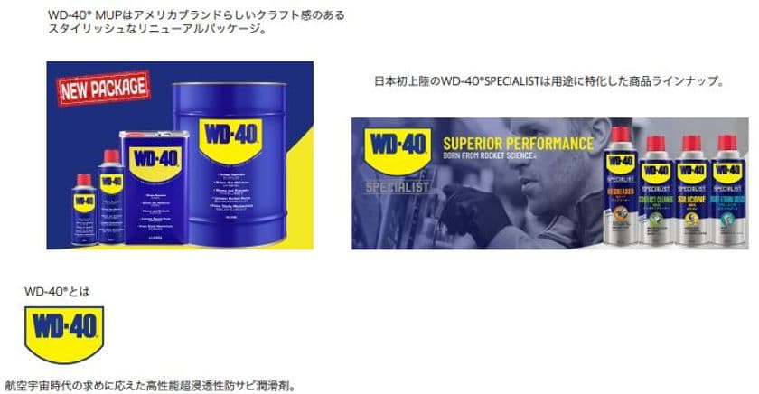 世界160ヵ国以上で販売！！
世界のプロに愛用されている、最強の浸透性防サビ潤滑剤　
WD-40(R)の日本総代理店が2022年9月より、メテオAPACに変更。