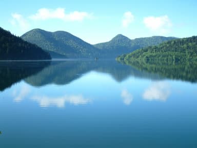 夏の然別湖