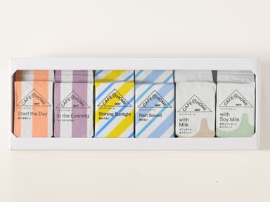 『CAFE@HOME ライフウィズ・ミルクウィズコーヒーセット 6Pギフト』1,620円(税込)