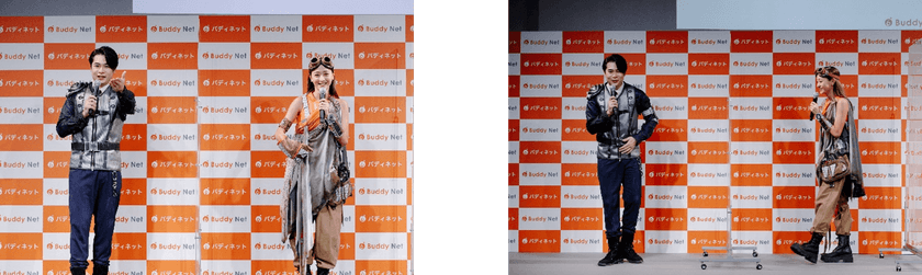 【「バディネット新CM発表会」イベントレポート】
池田美優(みちょぱ)さん ＆ 平成ノブシコブシ吉村崇さん登壇
みちょぱさんがCMで披露した美腹筋を披露！
みちょぱさんの理想のバディは
「嘘をつかない信頼できて頼りになる人」