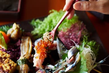 お好みの海苔で巻いて
