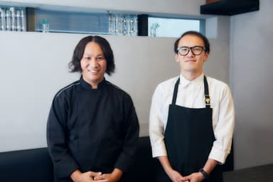 オーナーシェフとソムリエ