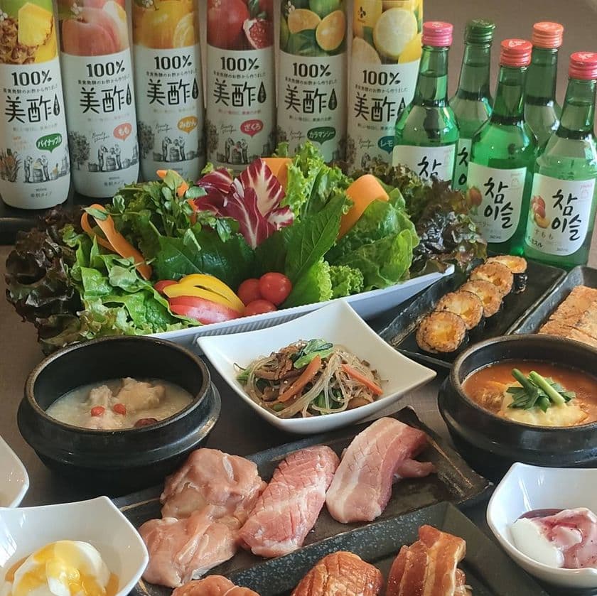本格焼肉チファジャ京都駅前店で
「彩り野菜で包む韓国焼肉食べ放題」が
キャンペーン価格税込2,380円でスタート