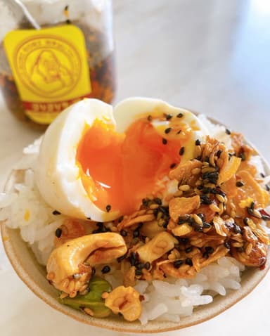 半熟卵ご飯