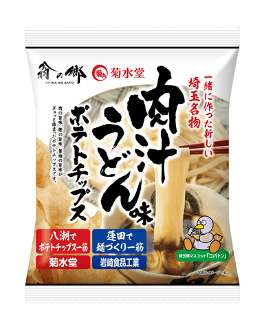 商品写真：肉汁うどん味ポテトチップス