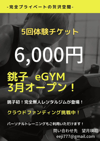 返礼品「銚子eGYM　体験セット」