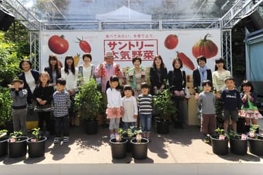 「サントリー本気野菜」イベントの様子