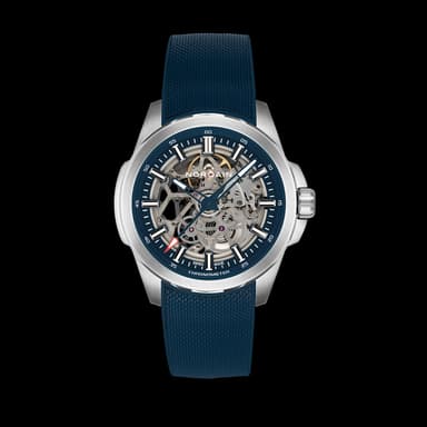Independence Skeleton 42mm Blue front