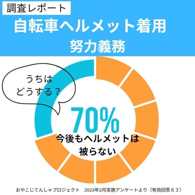 大人の自転車ヘルメット着用調査